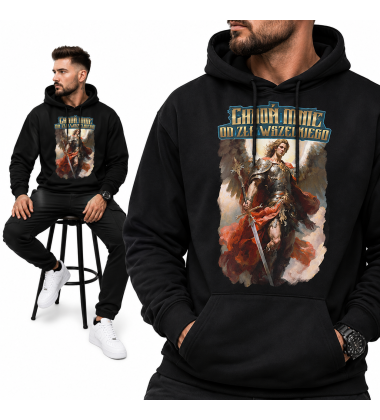 Bluza Chrześcijańska z kapturem Chroń mnie
